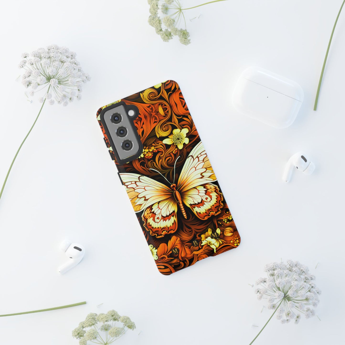 Vintage Orange Samsung Galaxy S Tough Case