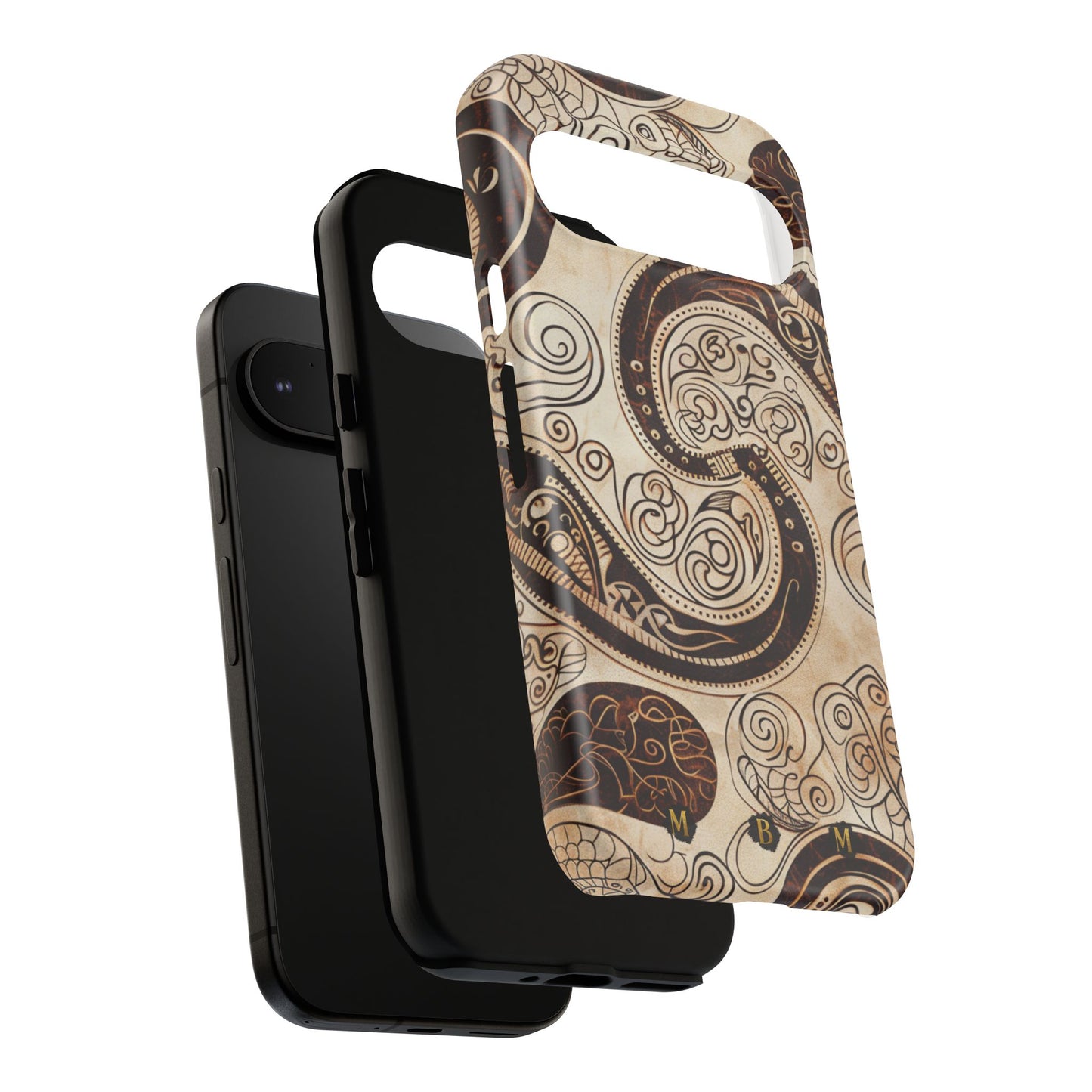 Sepia Scroll Google Pixel Tough Case