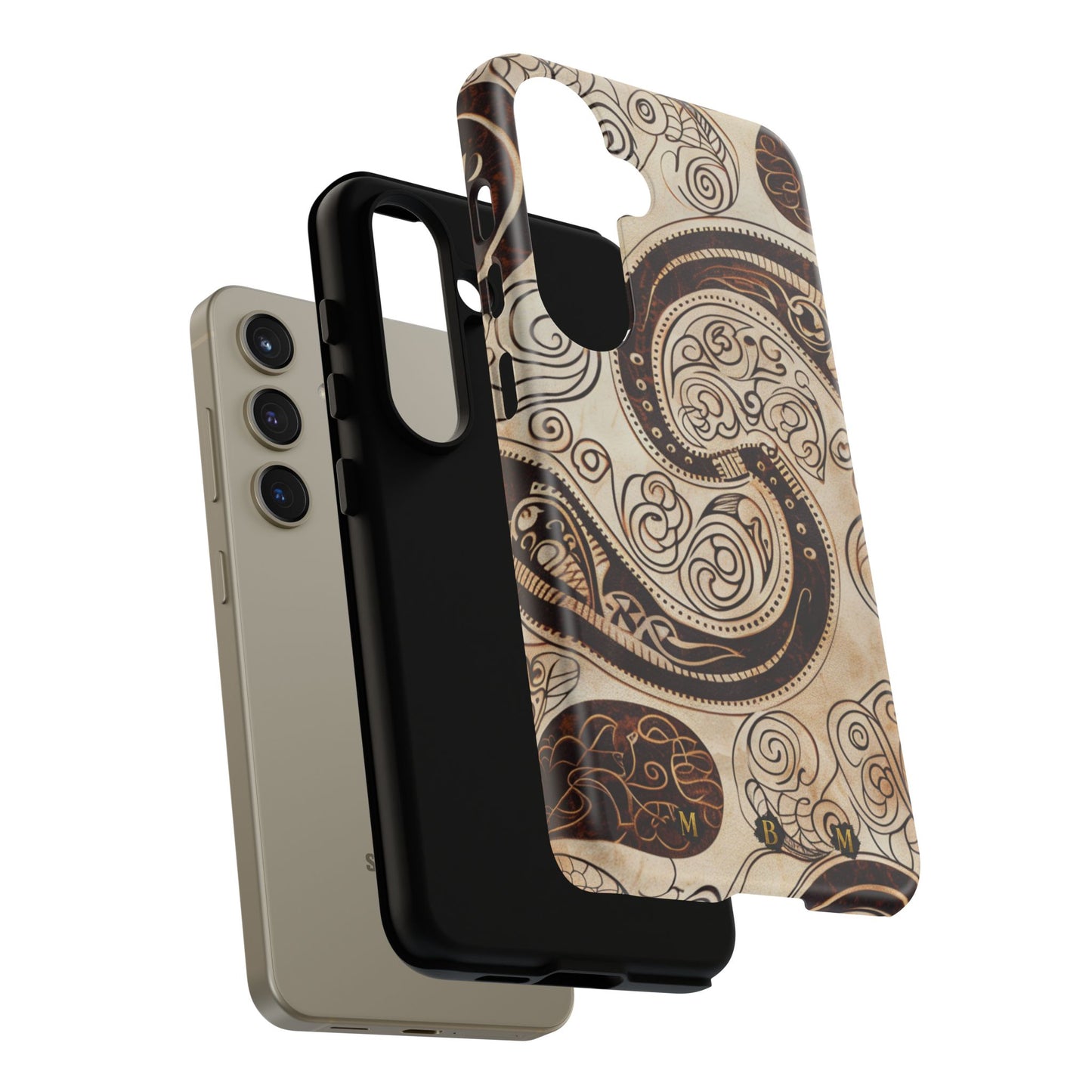 Sepia Scroll Samsung Galaxy S Tough Case