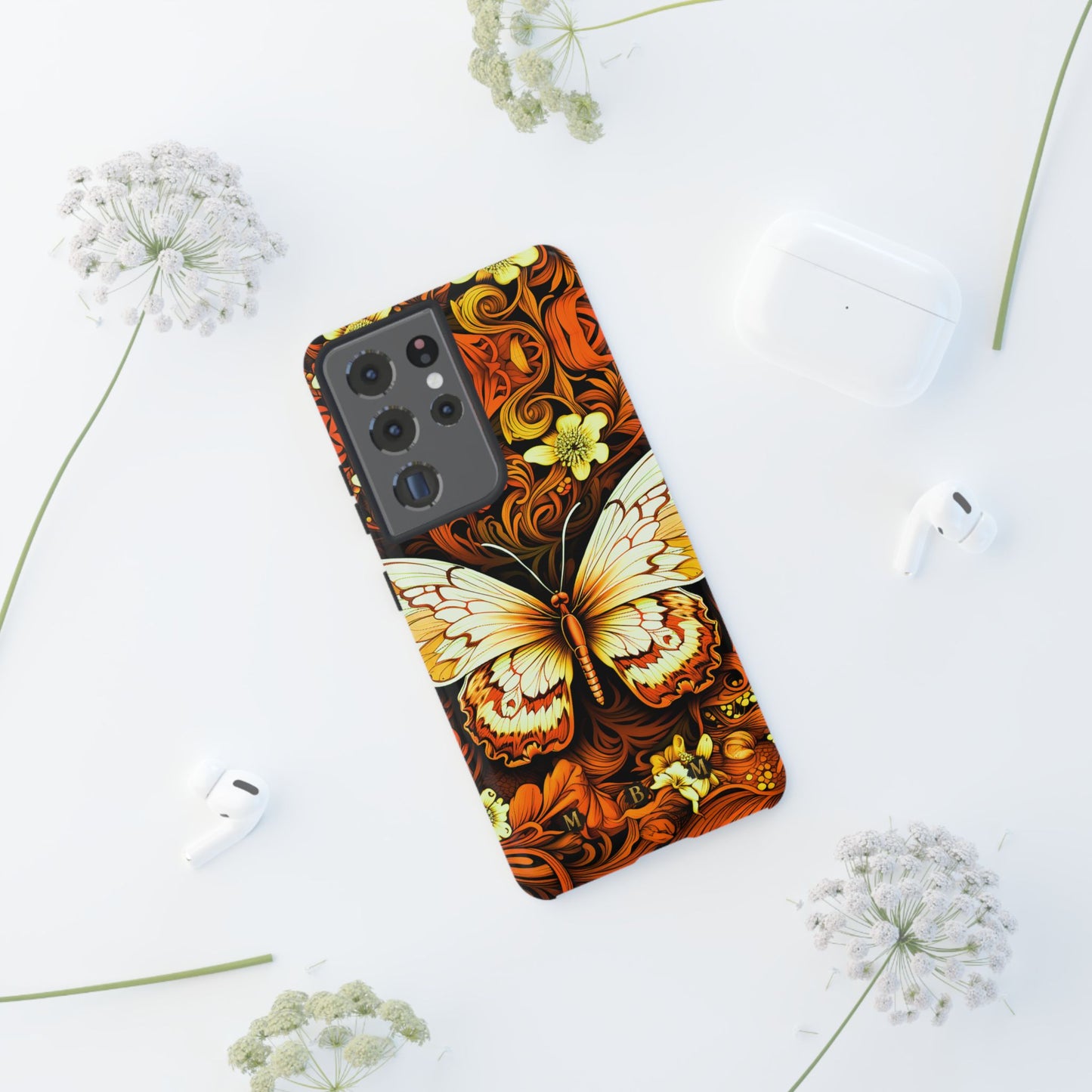 Vintage Orange Samsung Galaxy S Tough Case