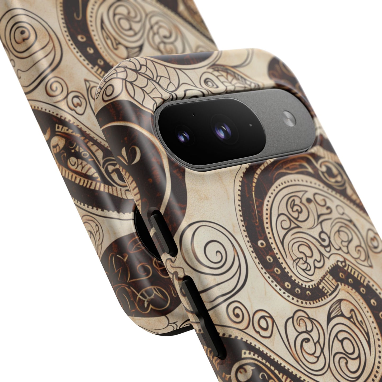 Sepia Scroll Google Pixel Tough Case