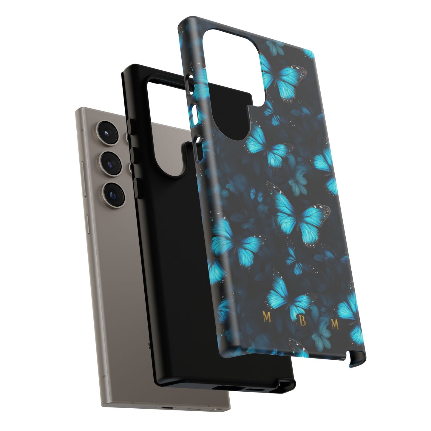 Blue Butterflies Samsung Galaxy S Tough Case