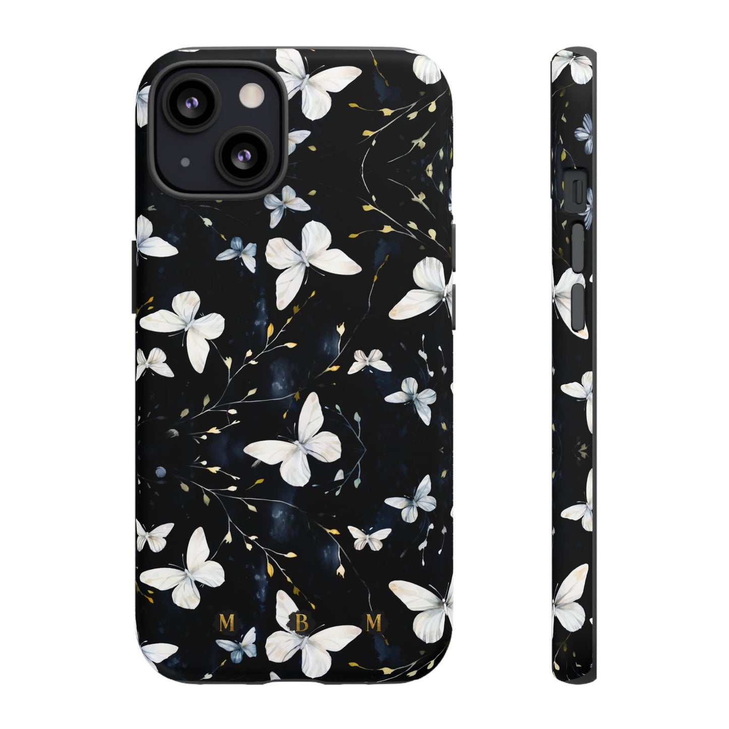 White Butterflies iPhone Tough Case