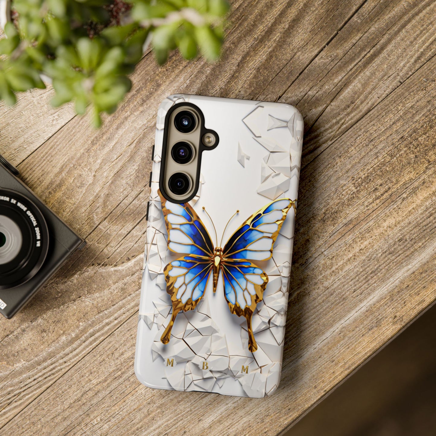 Sapphire Butterfly Samsung Galaxy S Tough Case