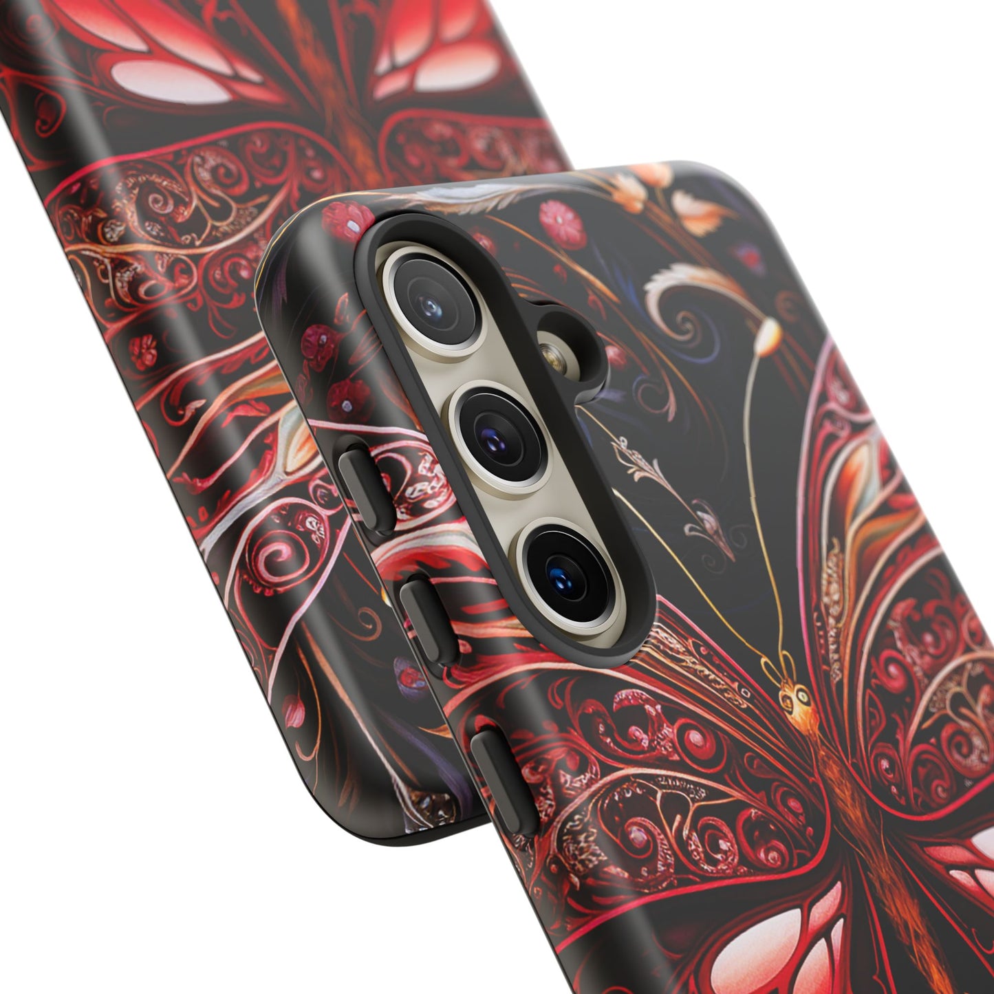 Red Butterfly Samsung Galaxy S Tough Case