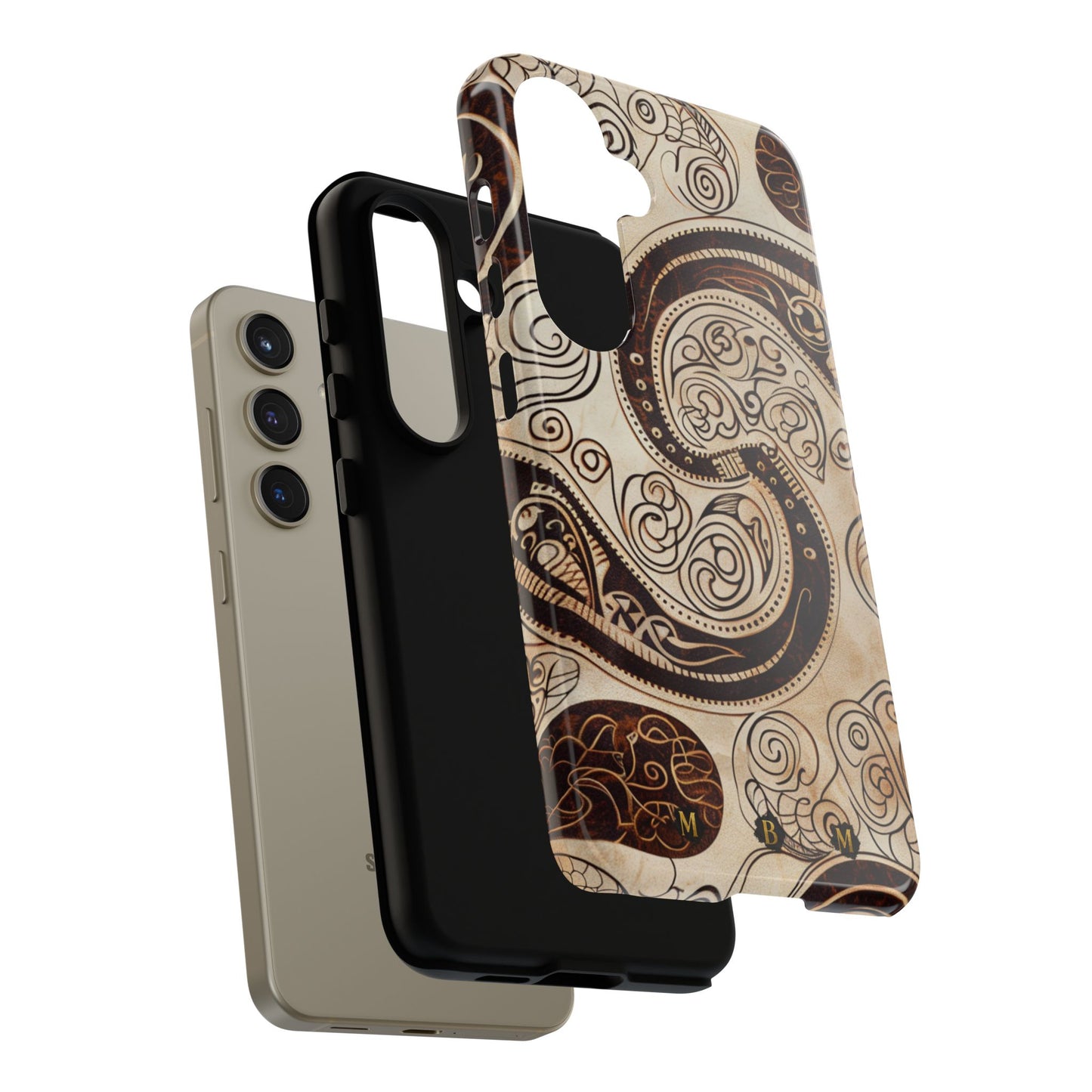 Sepia Scroll Samsung Galaxy S Tough Case