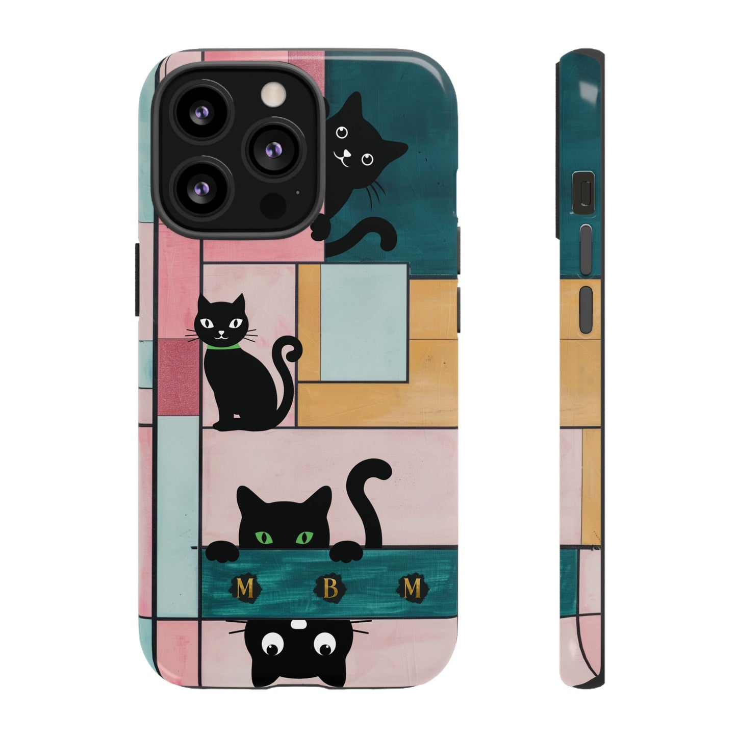 Block Cats iPhone Tough Case