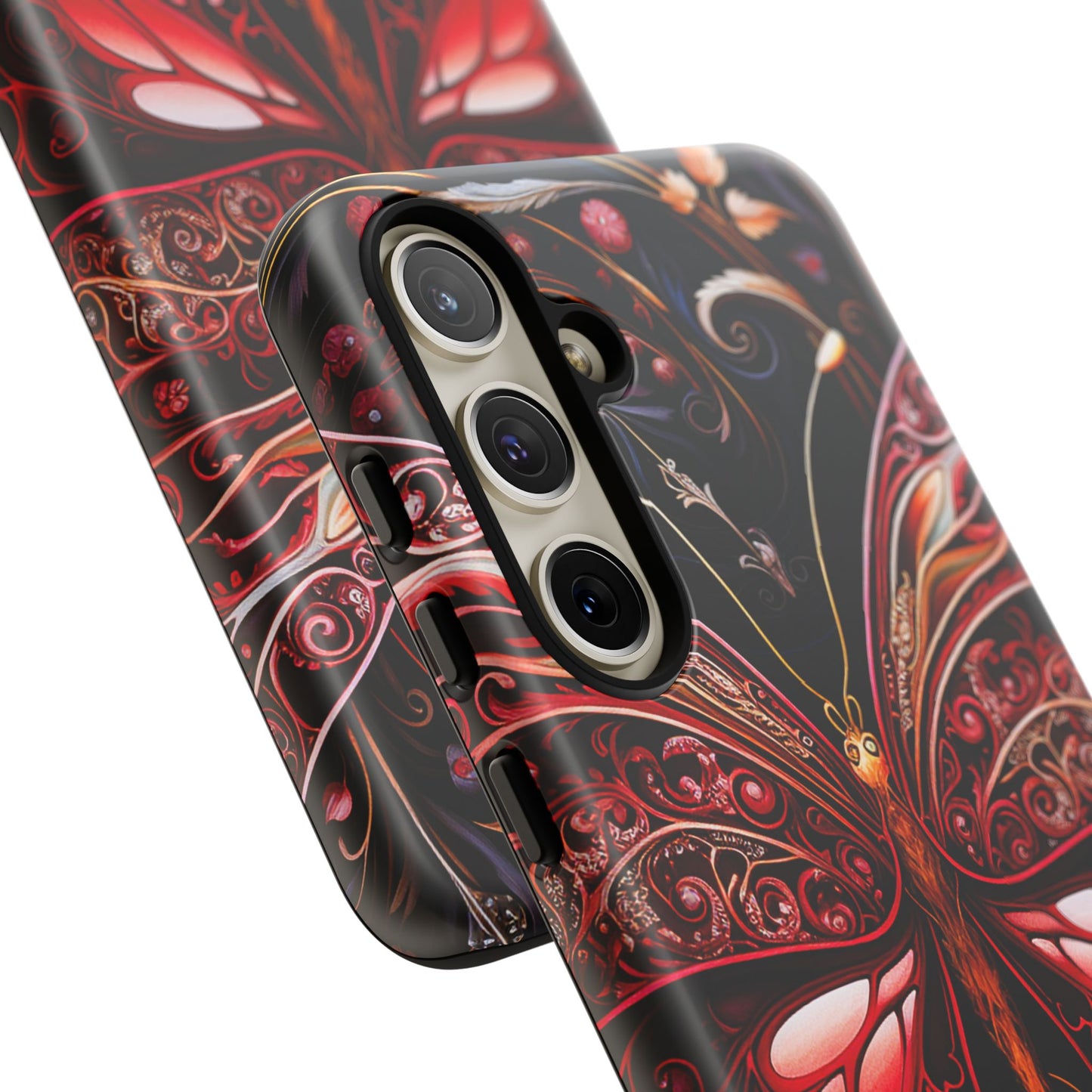 Red Butterfly Samsung Galaxy S Tough Case