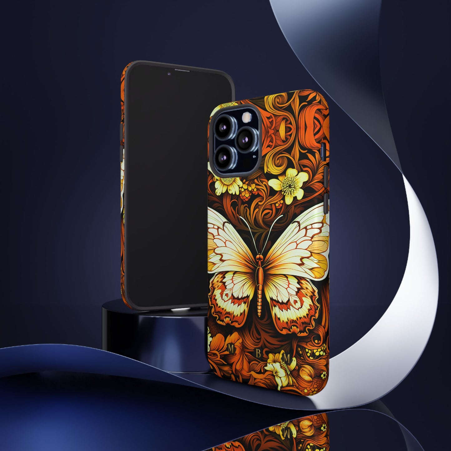 Vintage Orange iPhone Tough Case