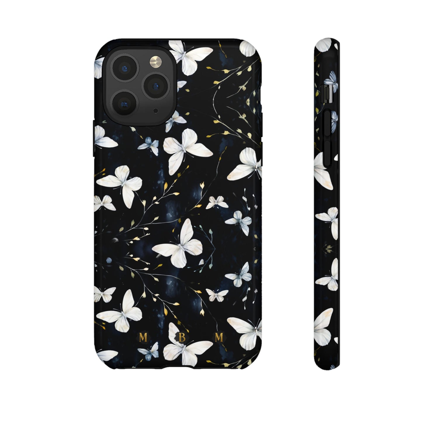 White Butterflies iPhone Tough Case