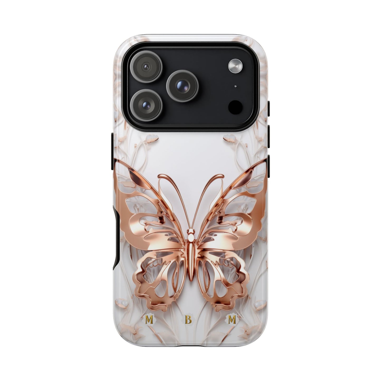 Rose Gold Butterfly iPhone Case