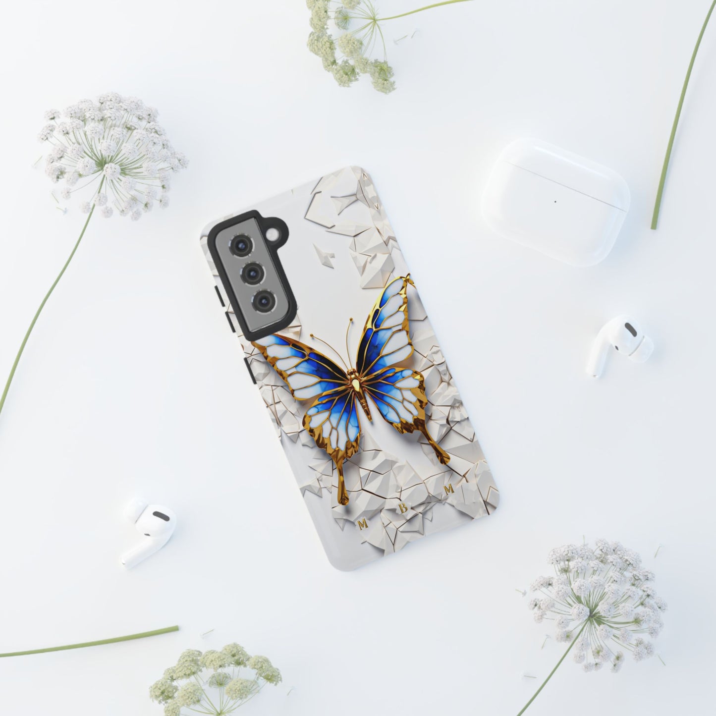 Sapphire Butterfly Samsung Galaxy S Tough Case