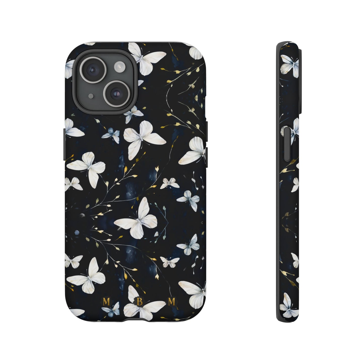 White Butterflies iPhone Tough Case