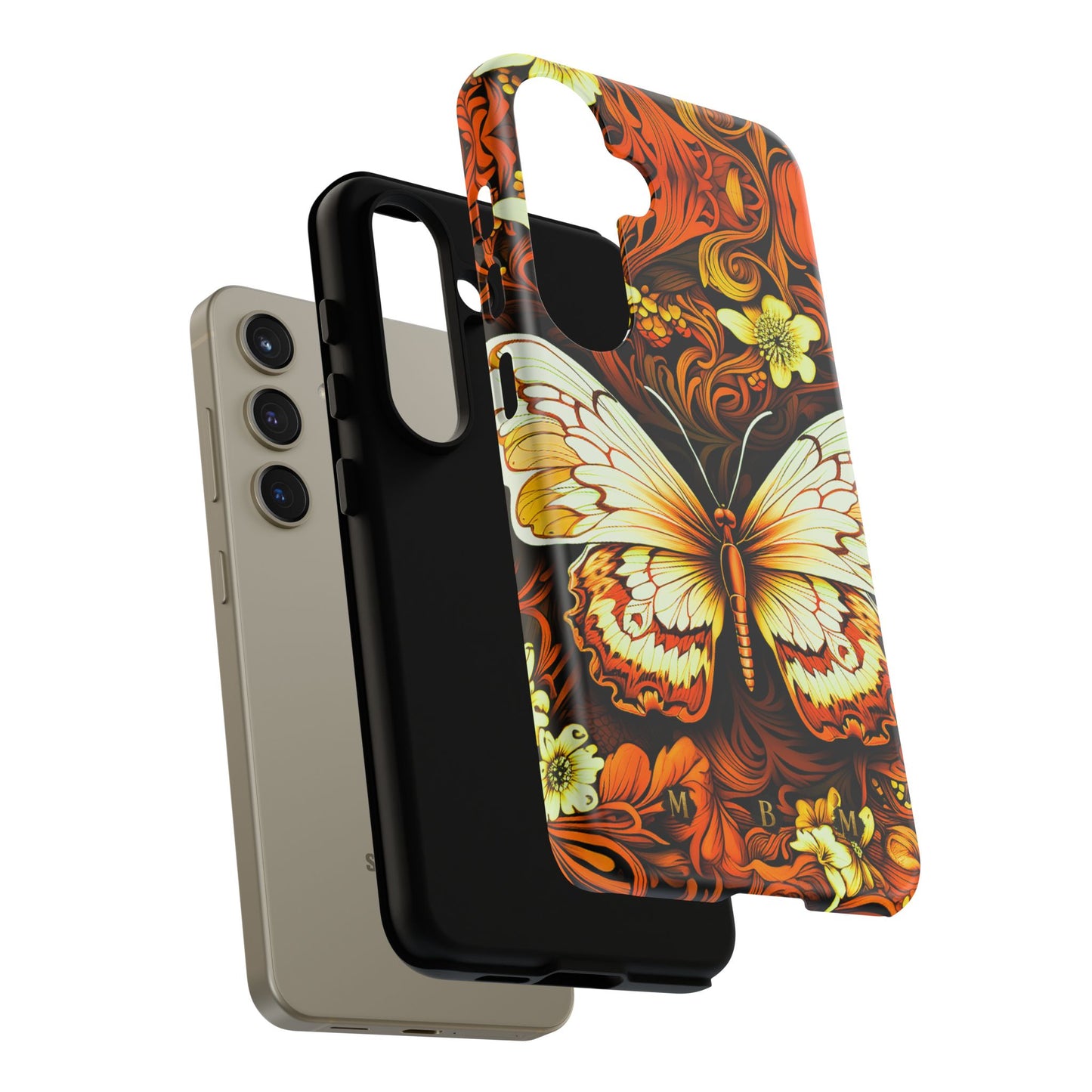 Vintage Orange Samsung Galaxy S Tough Case