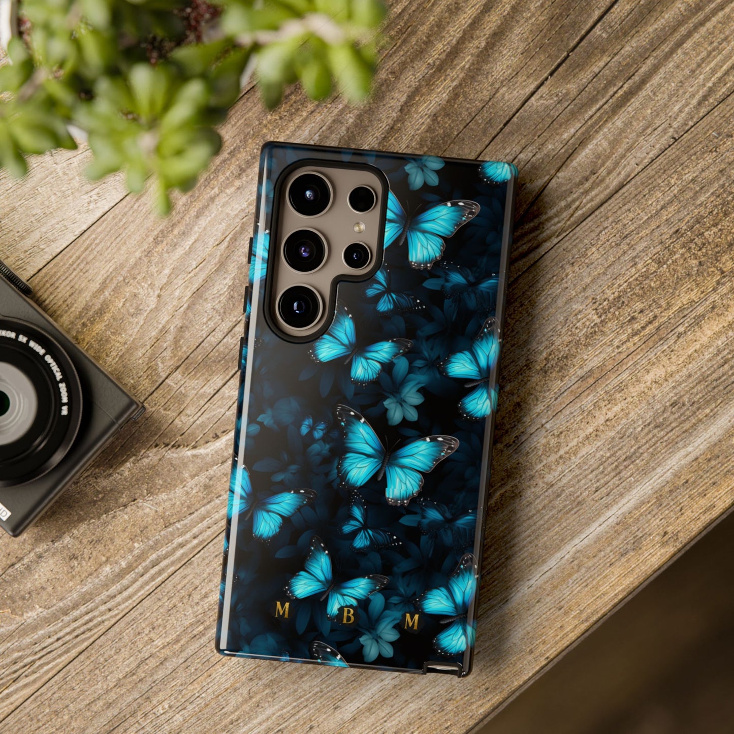 Blue Butterflies Samsung Galaxy S Tough Case