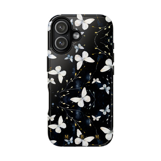 White Butterflies iPhone Tough Case