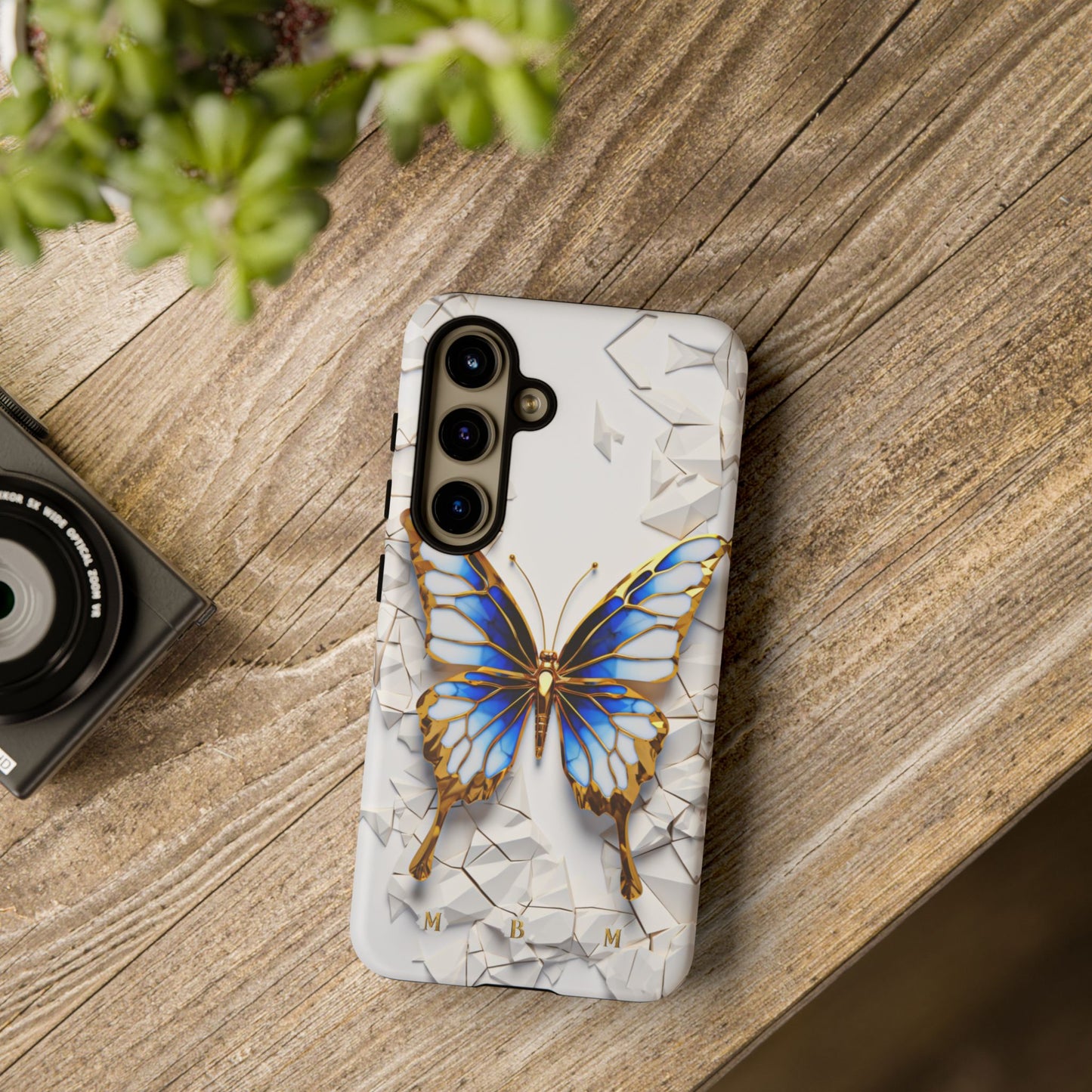 Sapphire Butterfly Samsung Galaxy S Tough Case