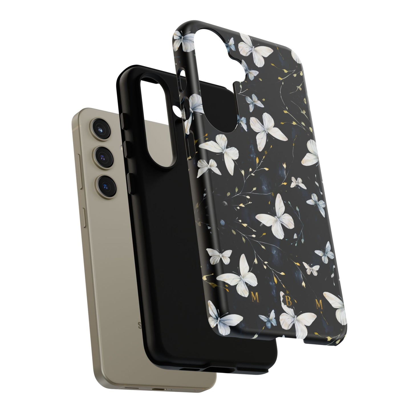 White Butterflies Samsung Galaxy S Tough Case