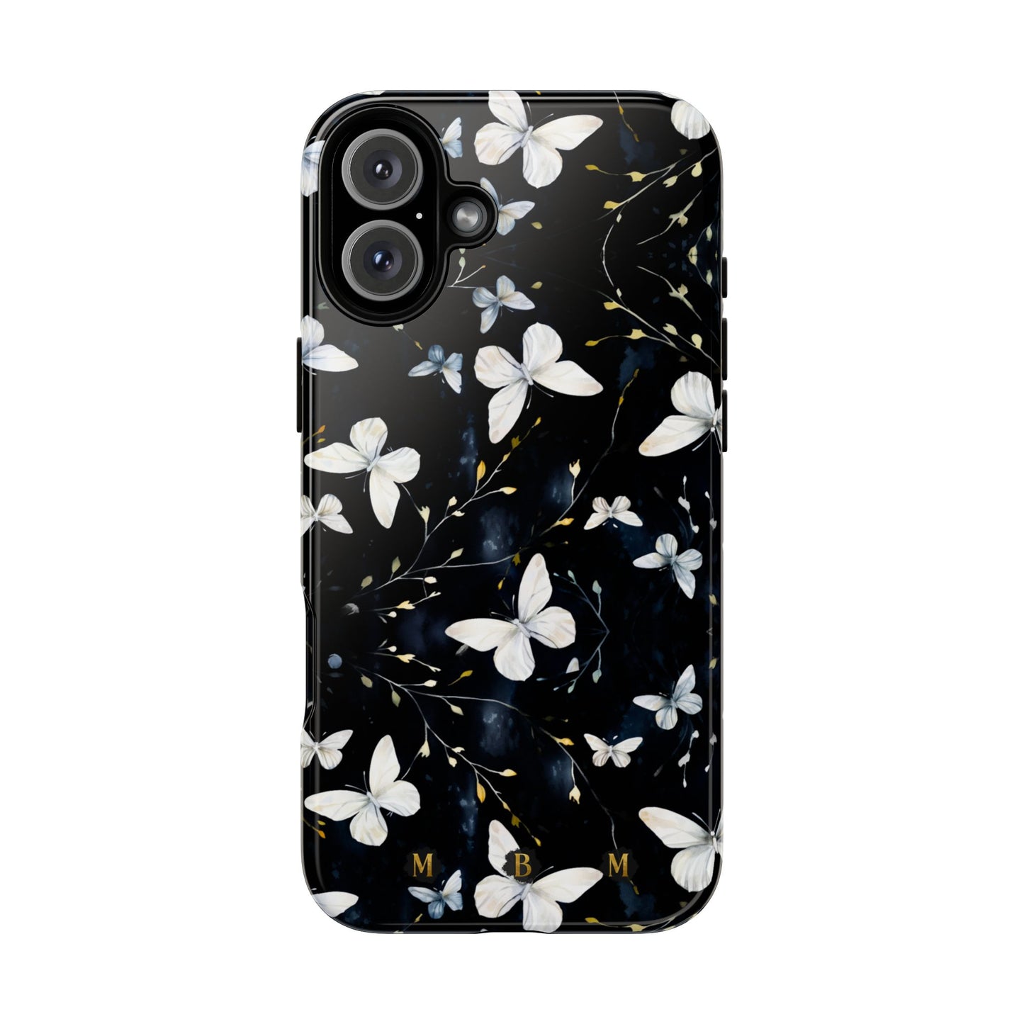 White Butterflies iPhone Tough Case