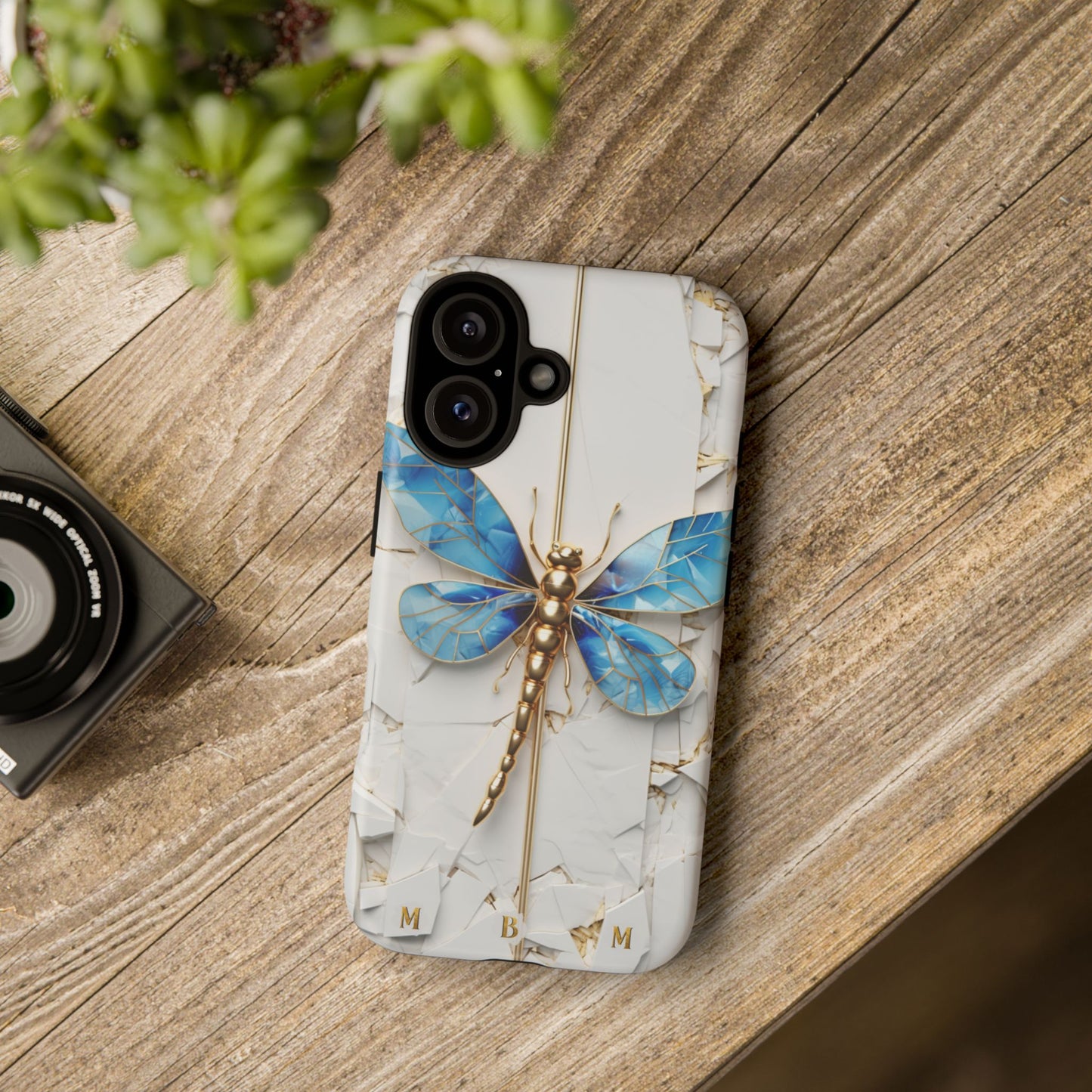 Dragonfly Blue iPhone Tough Case