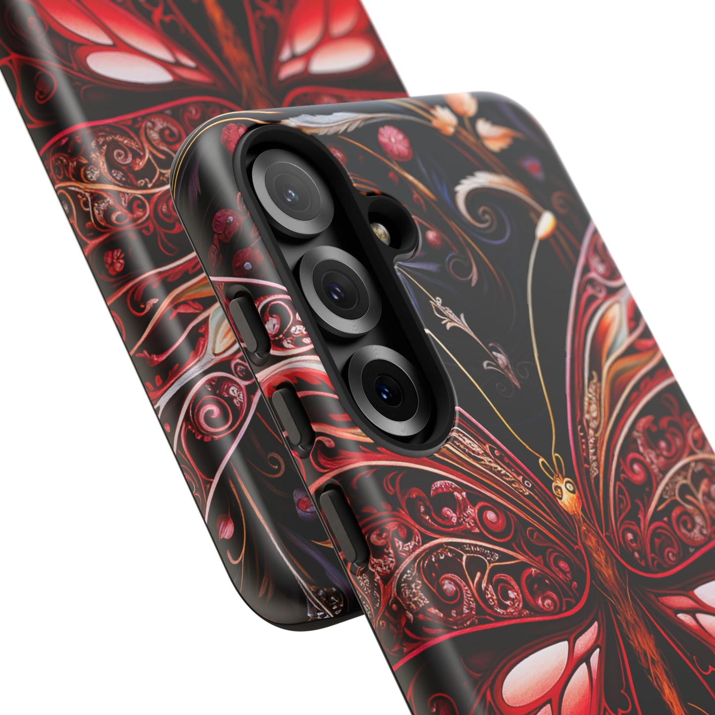Red Butterfly Samsung Galaxy S Tough Case