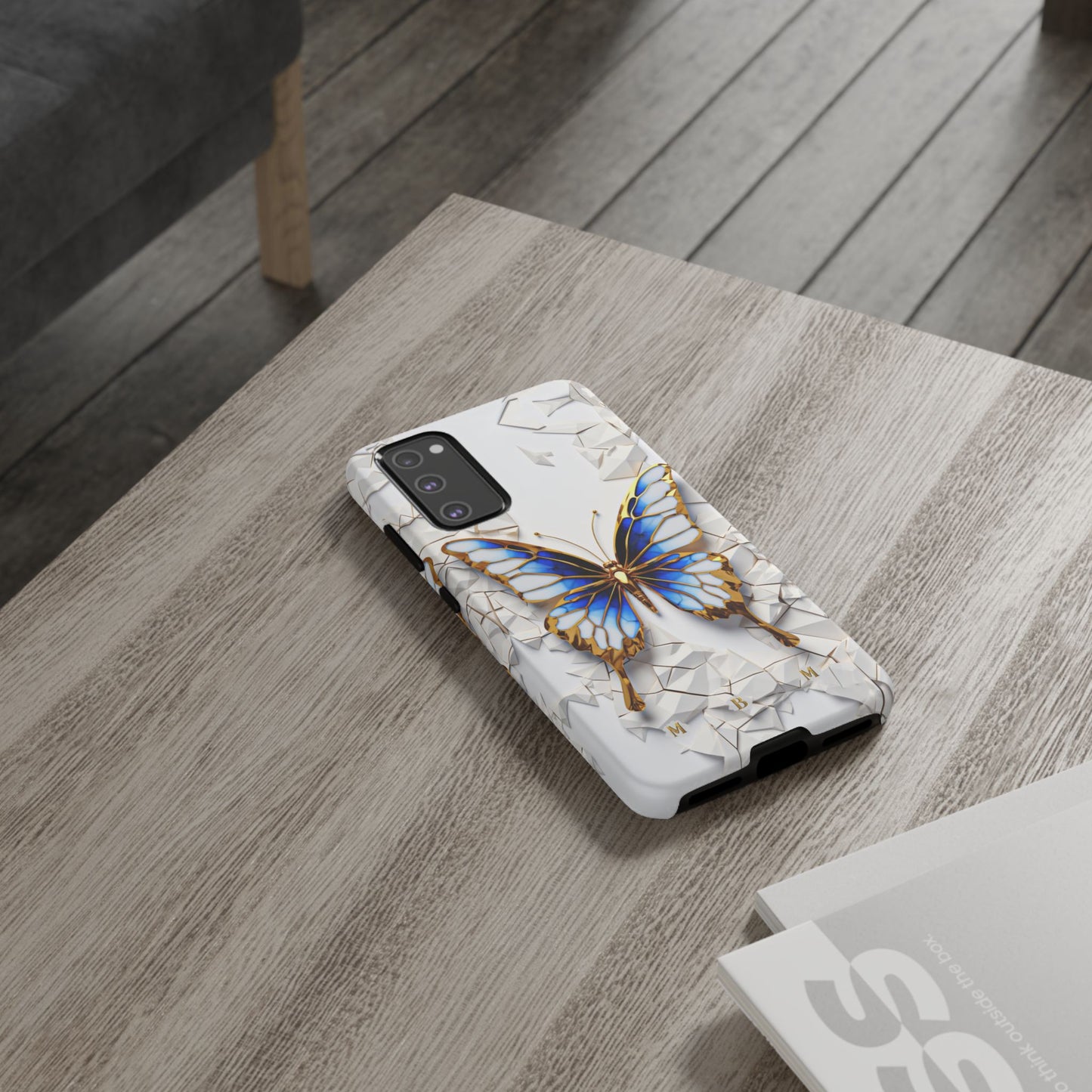 Sapphire Butterfly Samsung Galaxy S Tough Case
