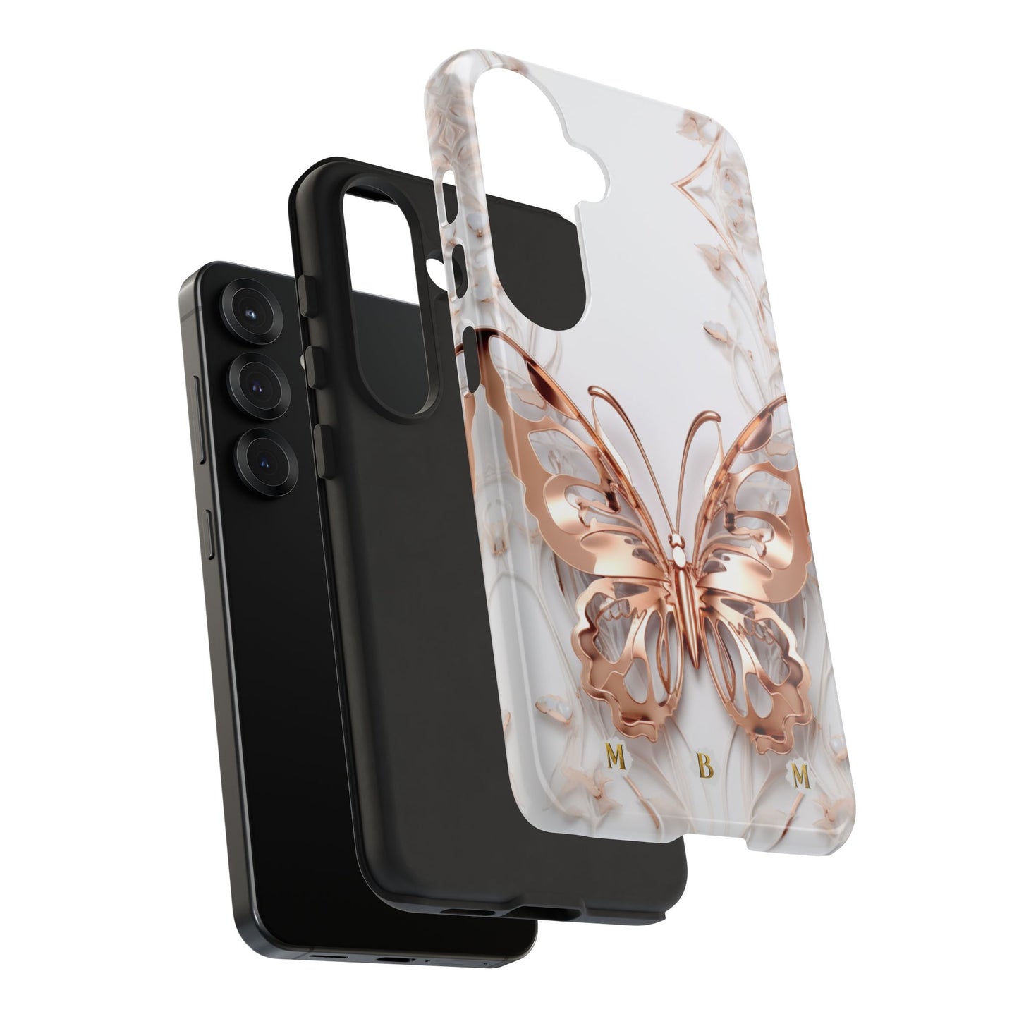 Rose Gold Butterfly Samsung Galaxy S Tough Case
