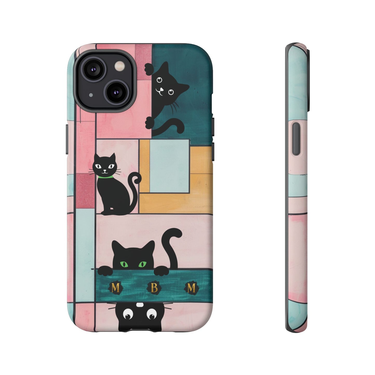 Block Cats iPhone Tough Case