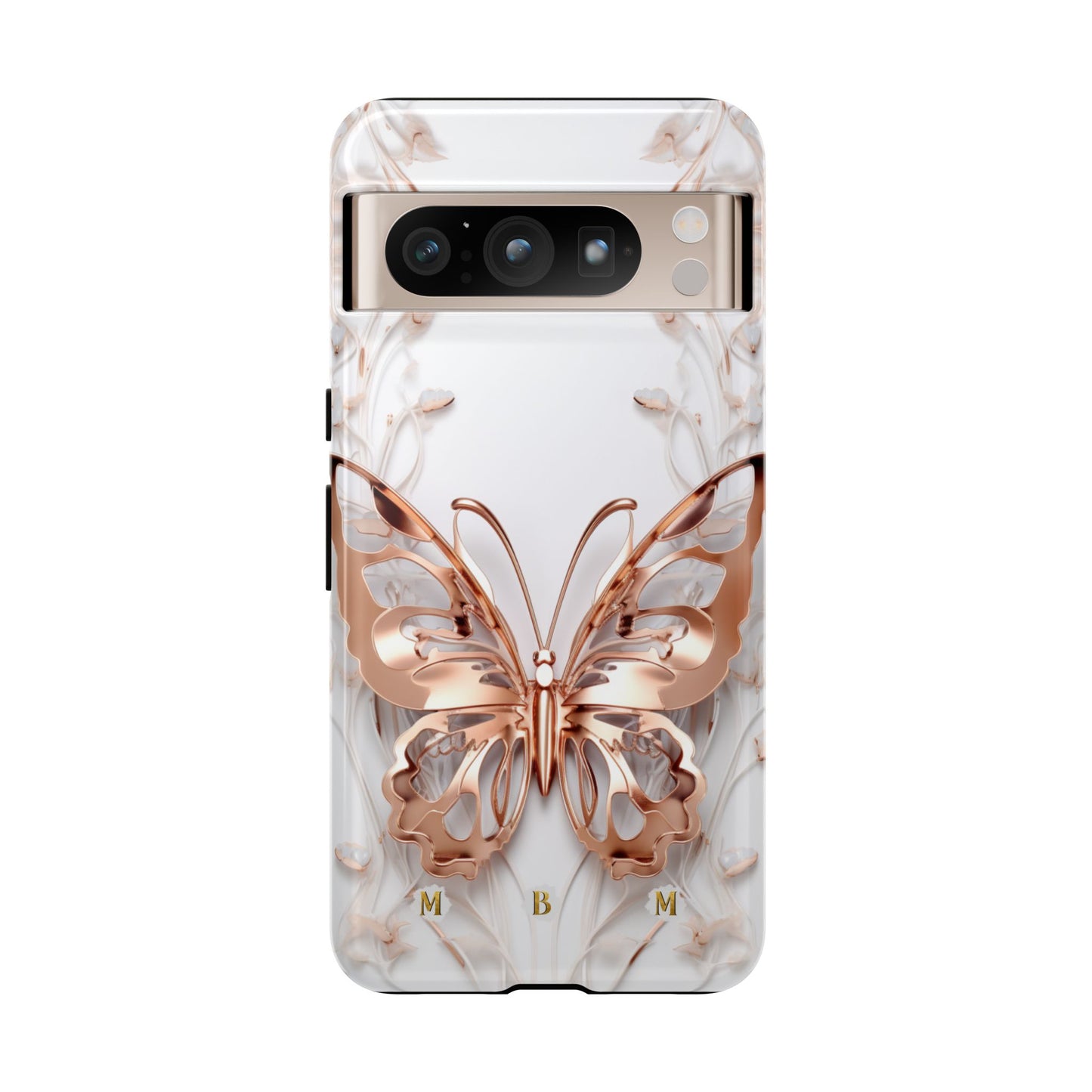 Rose Gold Butterfly Google Pixel Tough Case