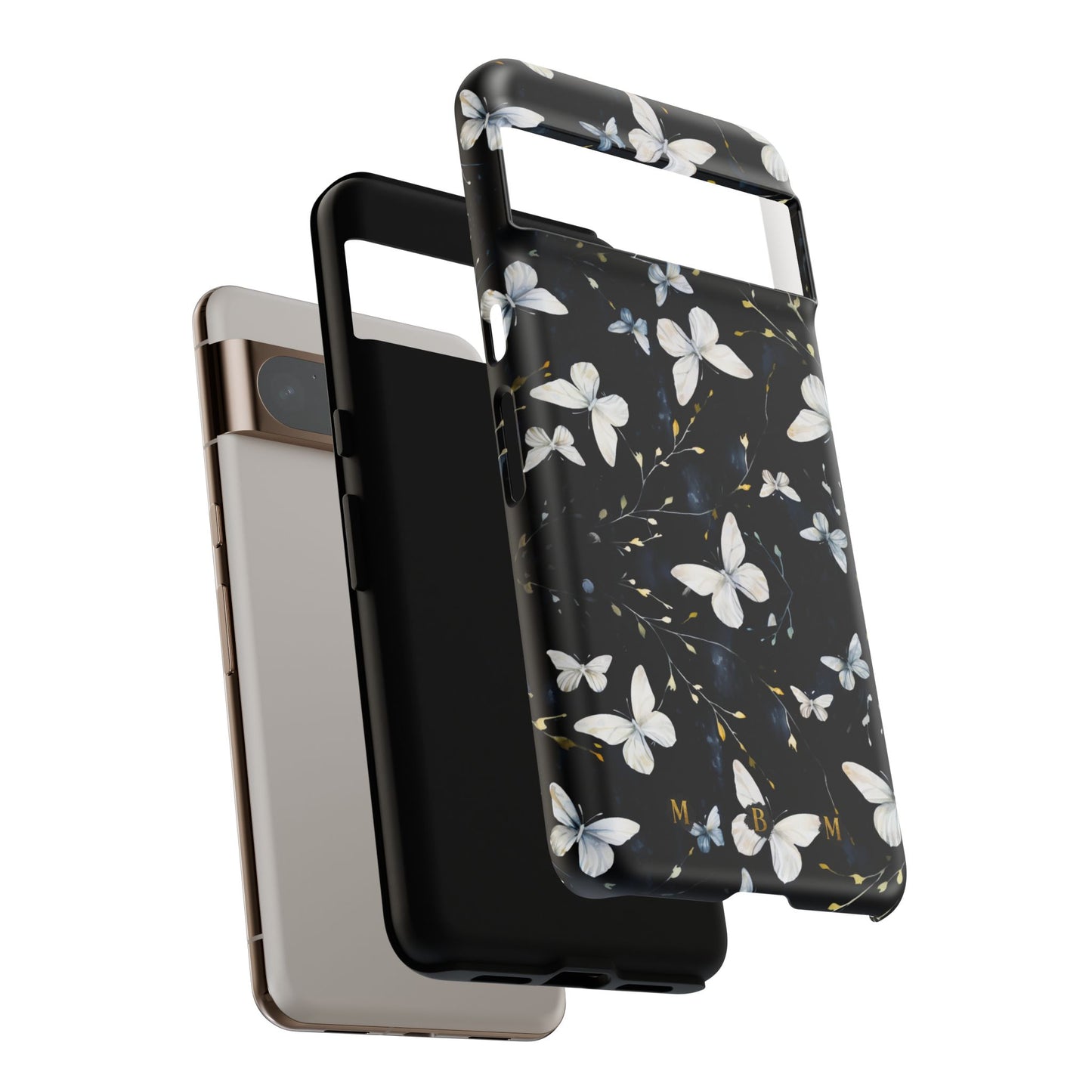 White Butterflies Google Pixel Tough Case