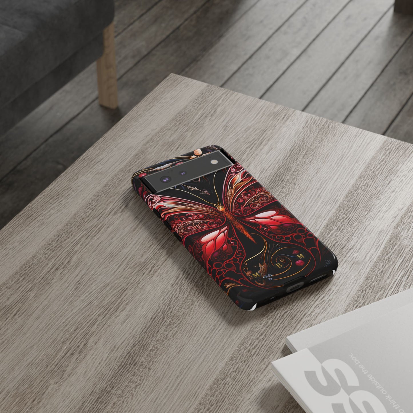 Red Butterfly Google Pixel Tough Case