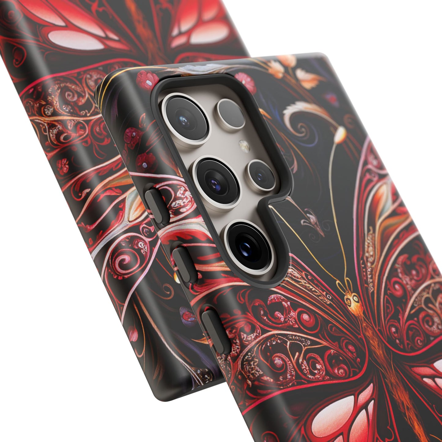 Red Butterfly Samsung Galaxy S Tough Case