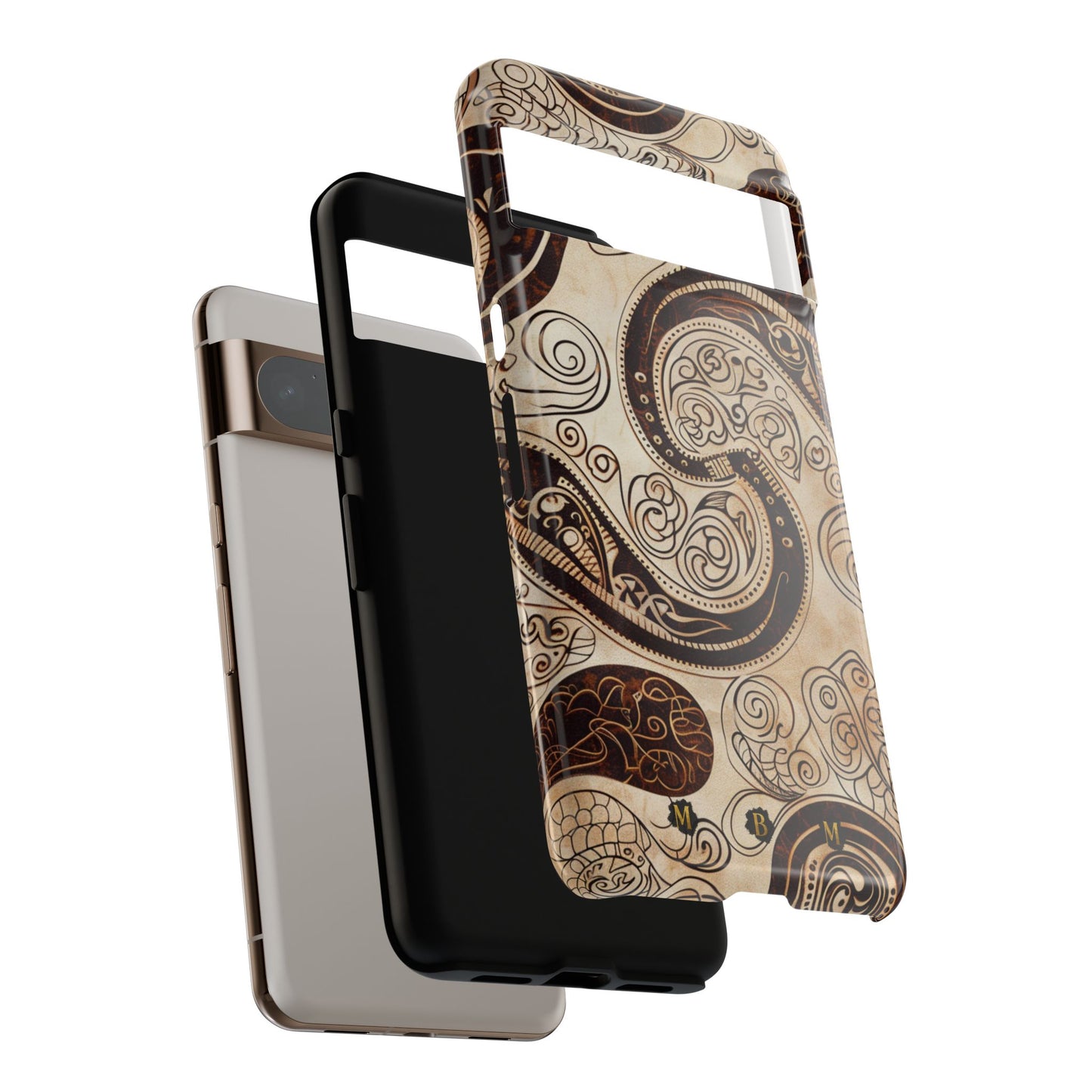 Sepia Scroll Google Pixel Tough Case