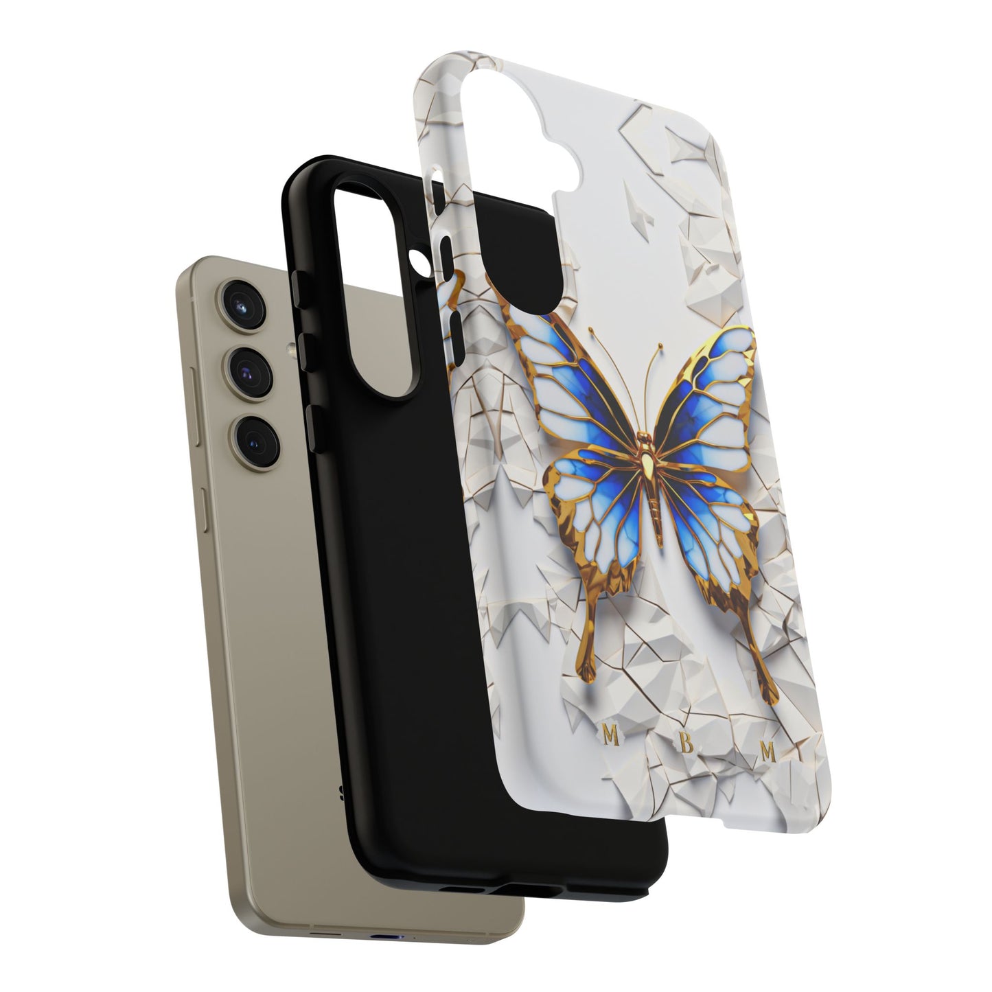 Sapphire Butterfly Samsung Galaxy S Tough Case