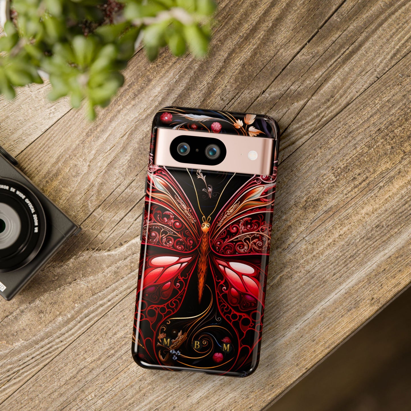 Red Butterfly Google Pixel Tough Case