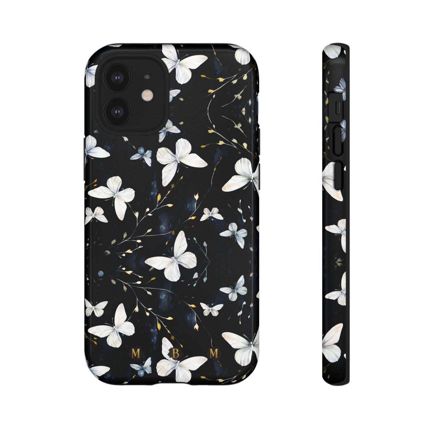 White Butterflies iPhone Tough Case