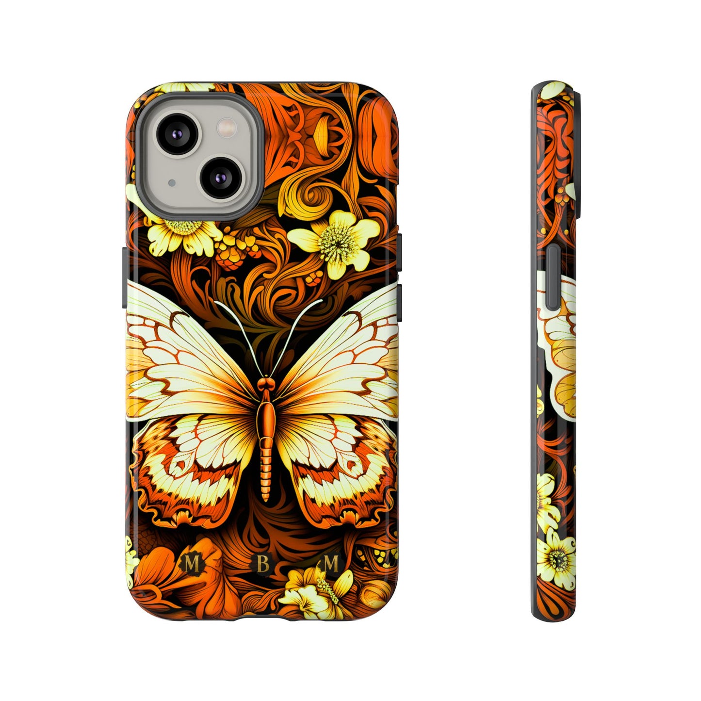 Vintage Orange iPhone Tough Case