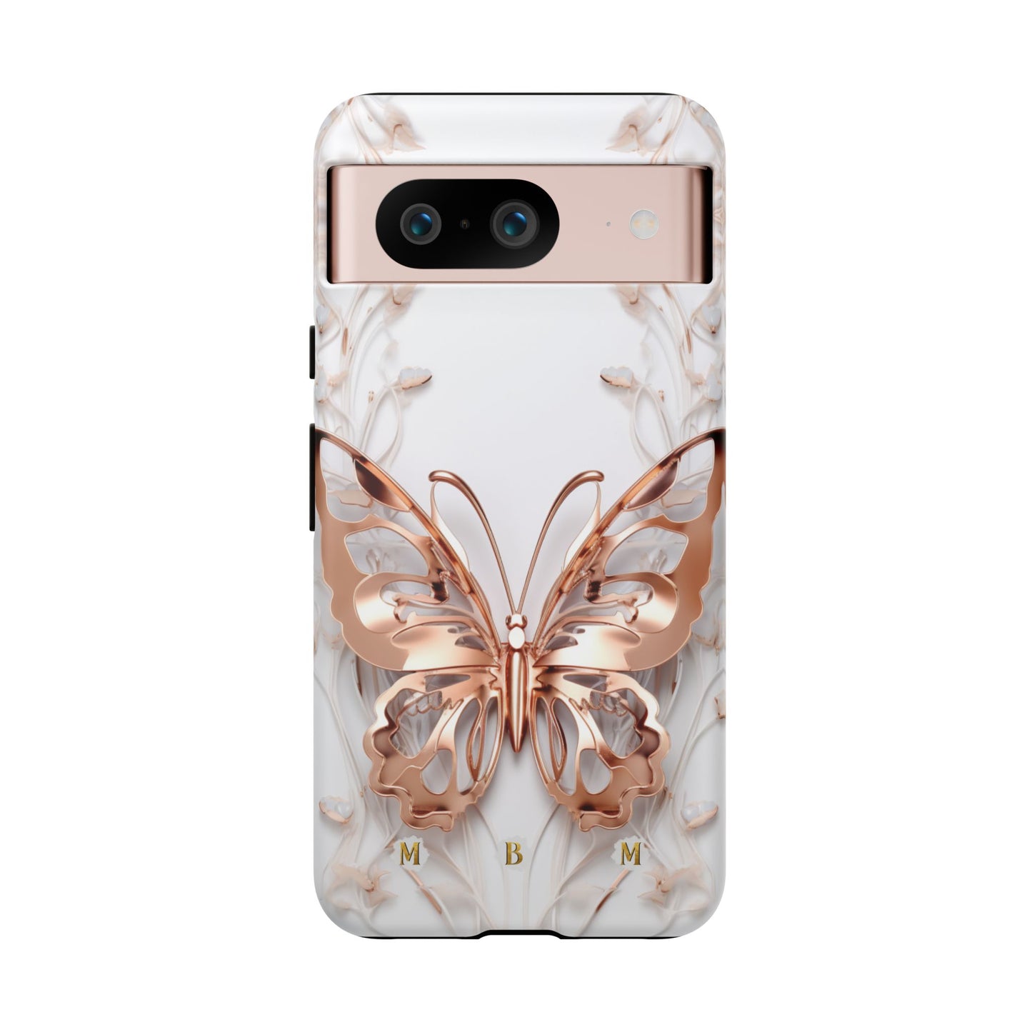 Rose Gold Butterfly Google Pixel Tough Case
