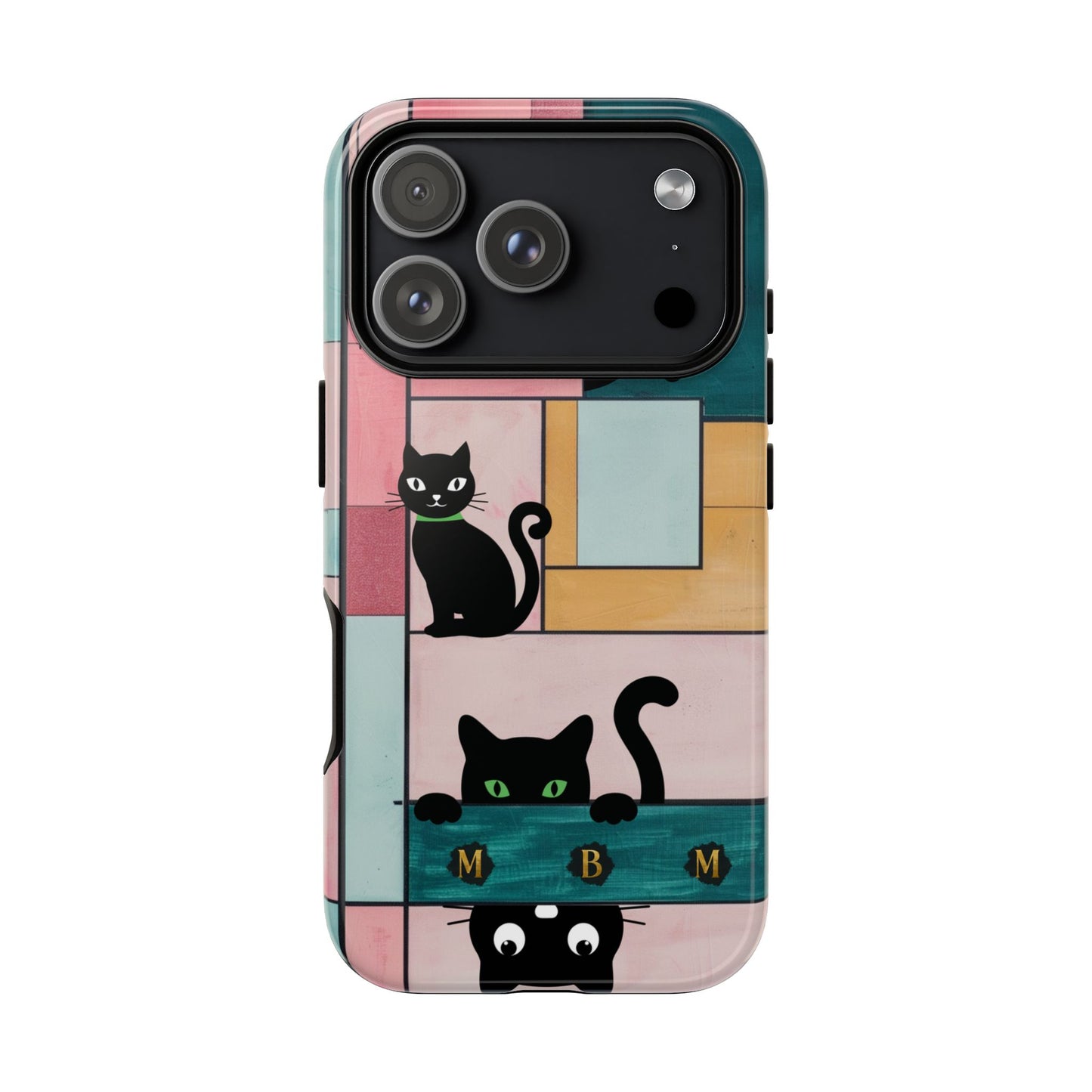 Block Cats iPhone Tough Case
