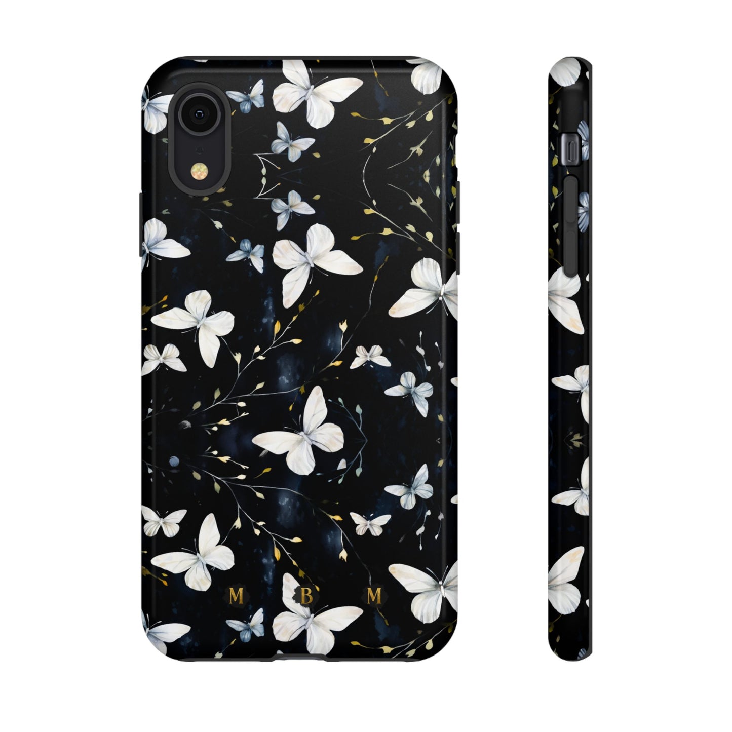 White Butterflies iPhone Tough Case