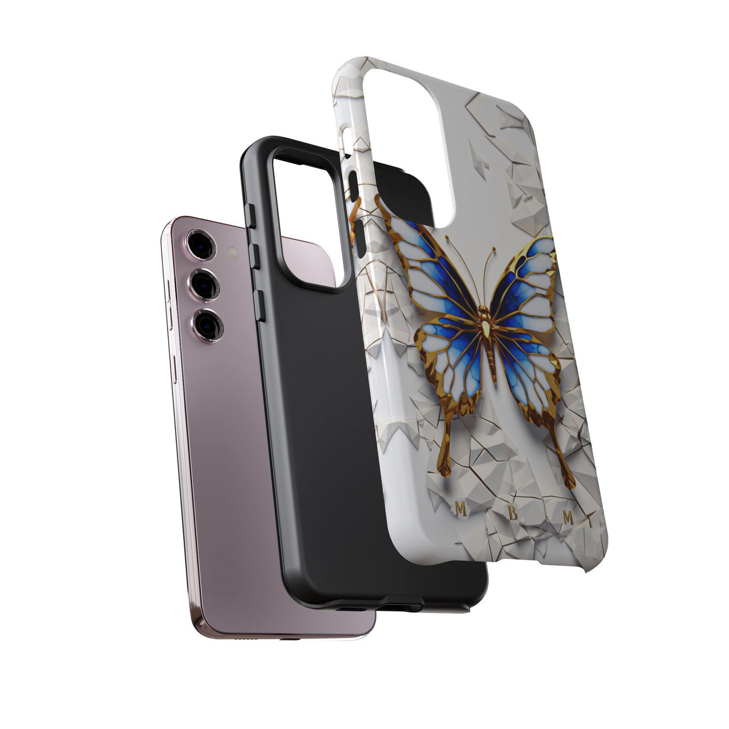 Sapphire Butterfly Samsung Galaxy S Tough Case