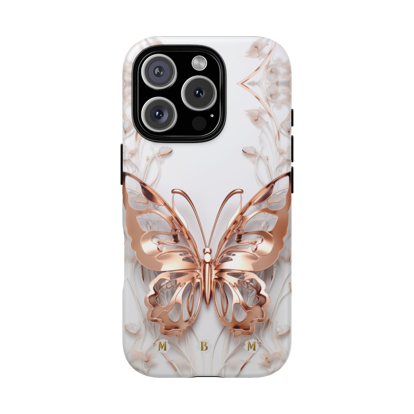 Rose Gold Butterfly iPhone Case