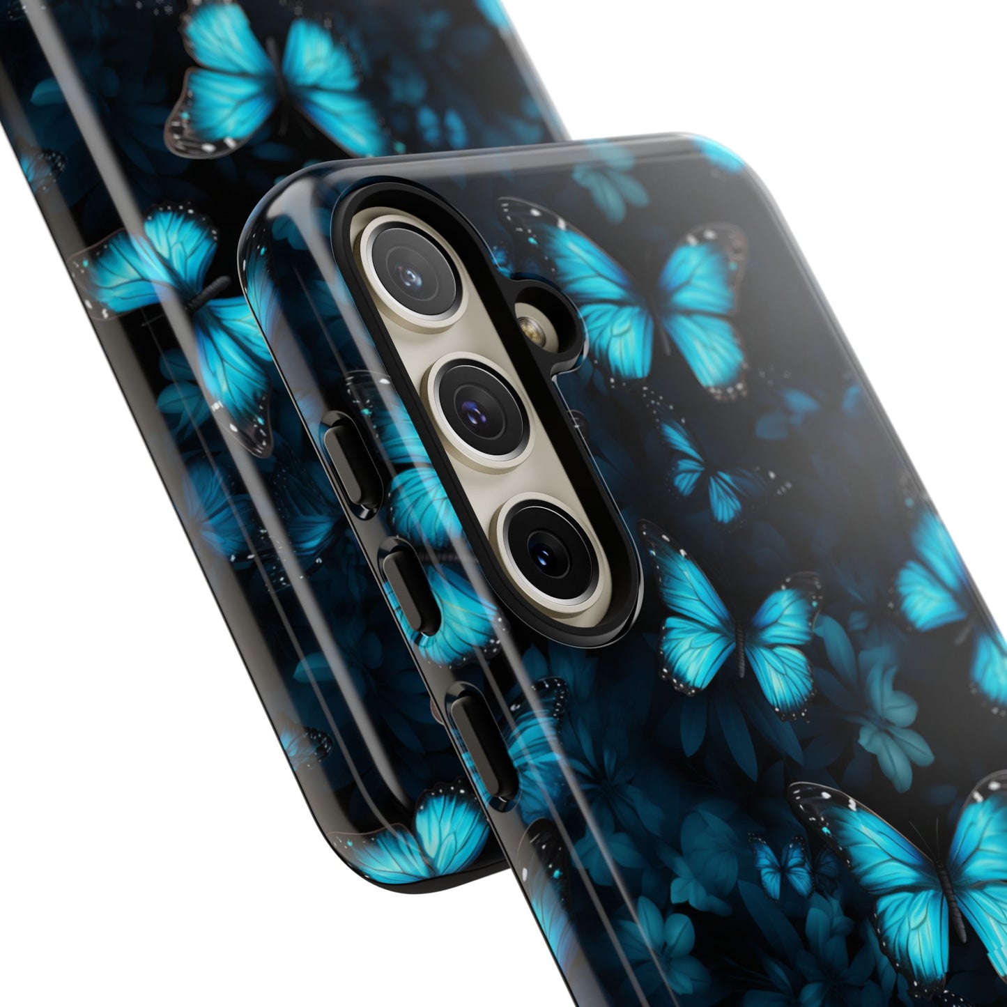 Blue Butterflies Samsung Galaxy S Tough Case