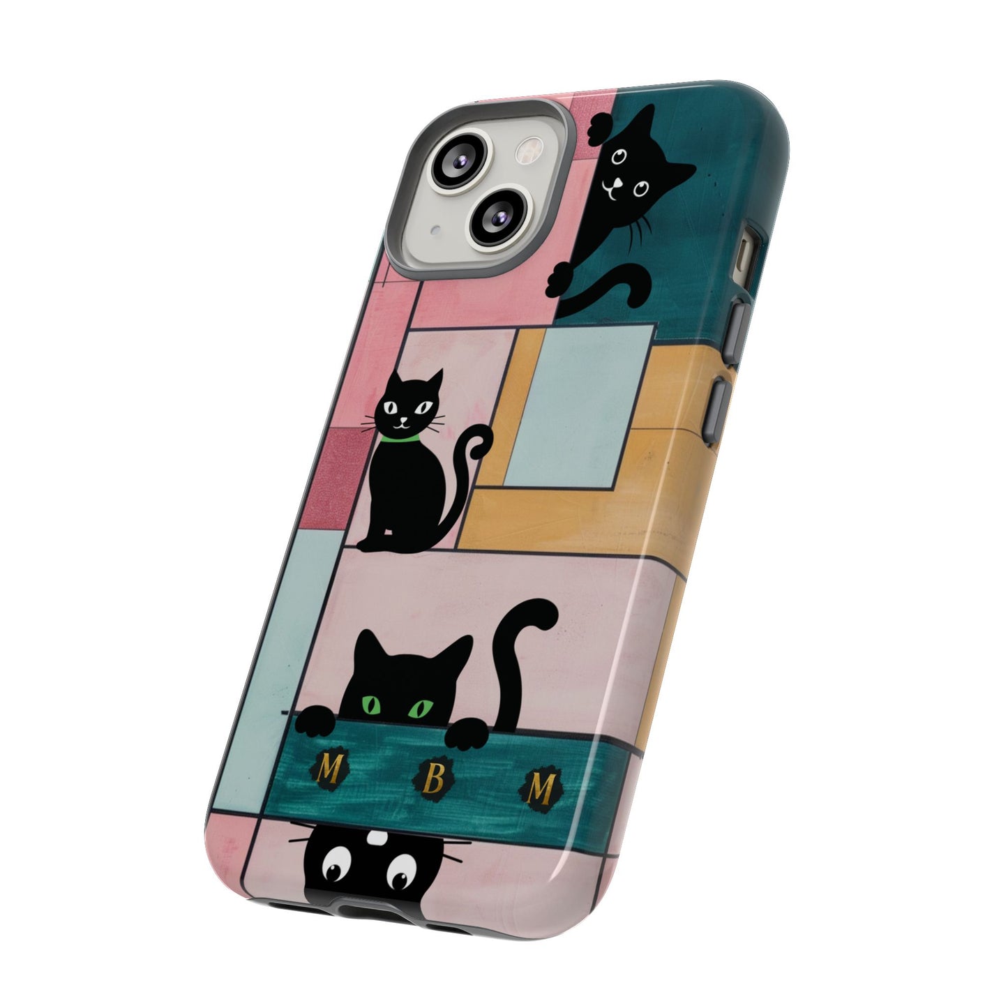 Block Cats iPhone Tough Case