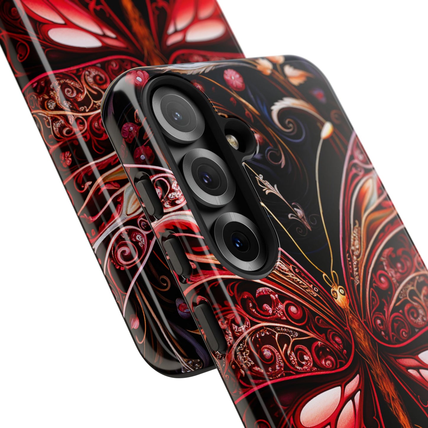 Red Butterfly Samsung Galaxy S Tough Case