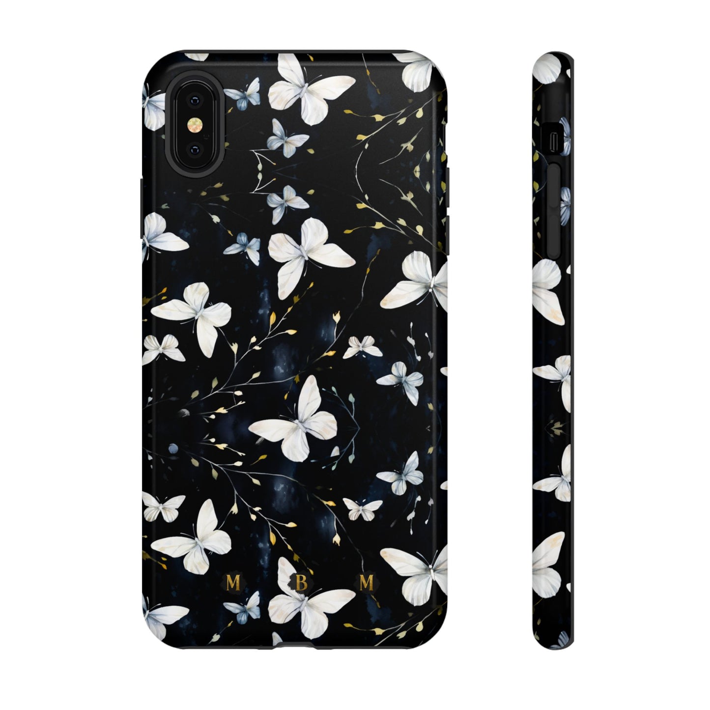 White Butterflies iPhone Tough Case