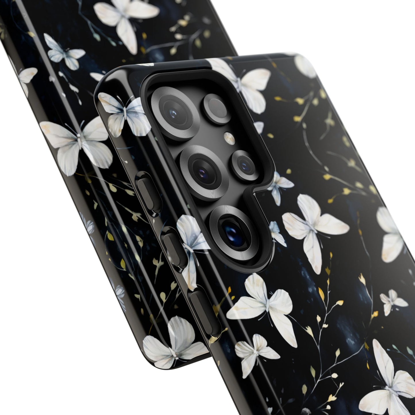 White Butterflies Samsung Galaxy S Tough Case