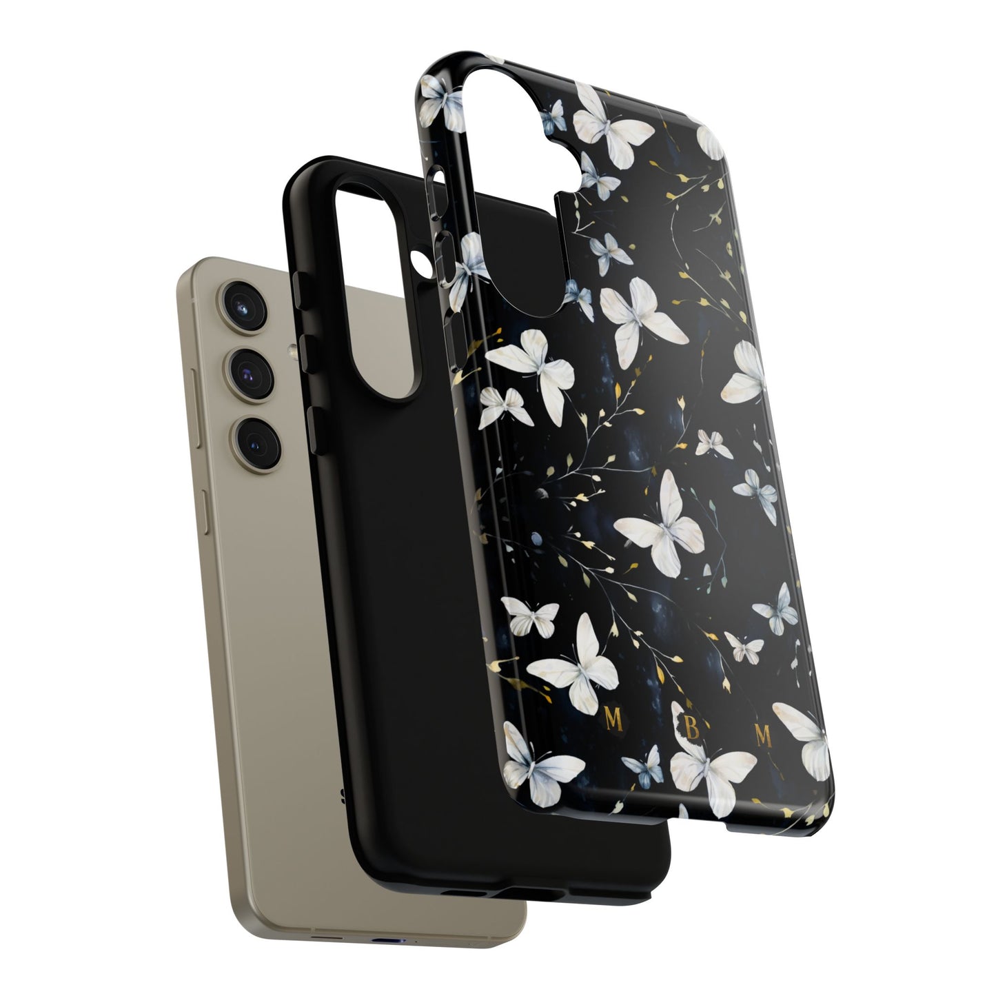 White Butterflies Samsung Galaxy S Tough Case