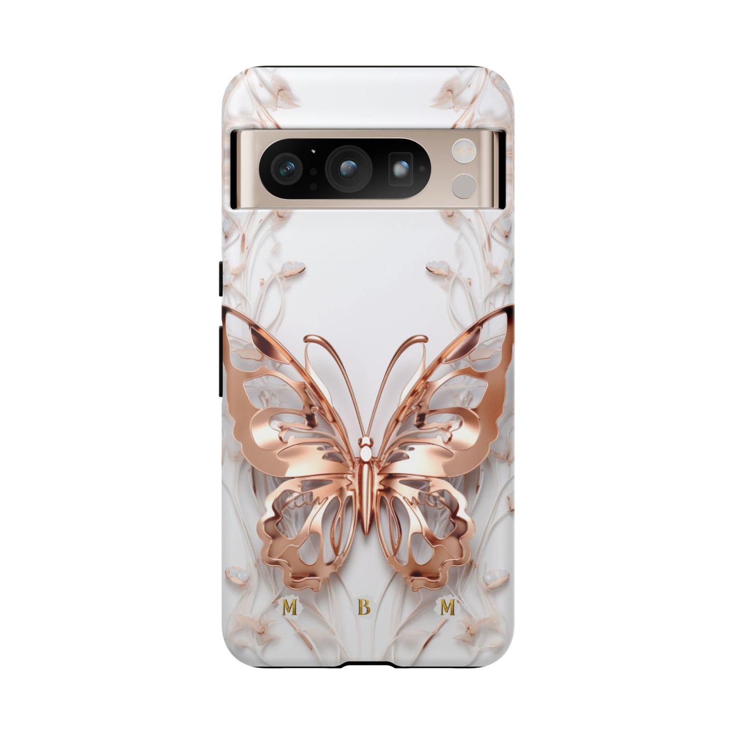 Rose Gold Butterfly Google Pixel Tough Case