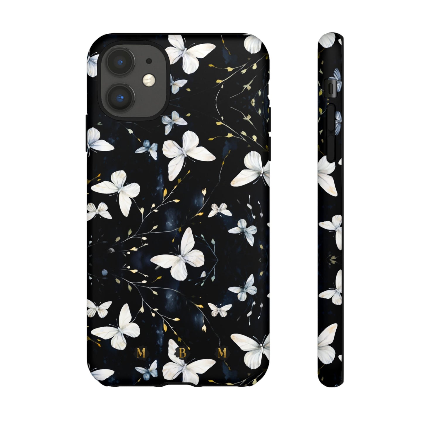 White Butterflies iPhone Tough Case